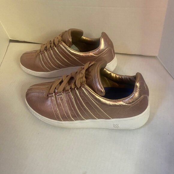 K-Swiss Women's Classic VN sneakers in a rose gold/pink metallic, size 8.5 - Picture 4 of 7